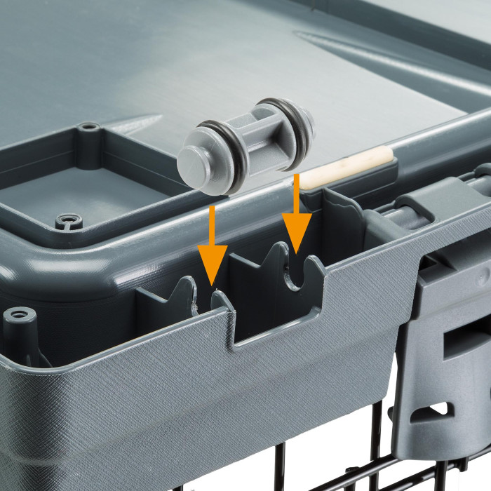 Складана клітка для собак з 2 або 3 отворами SUPERIOR 120 (118 x 77 x h 82,5 cm)