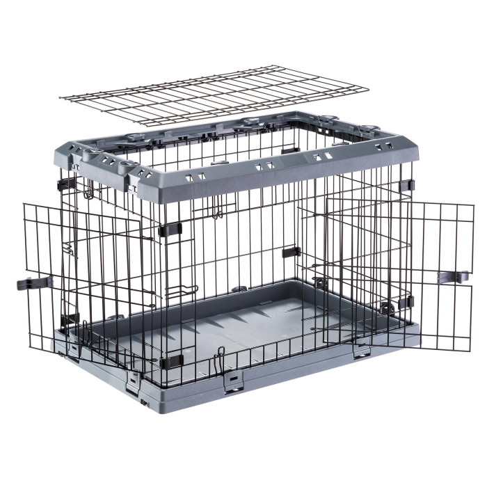 Складана клітка для собак з 2 або 3 отворами SUPERIOR 120 (118 x 77 x h 82,5 cm)