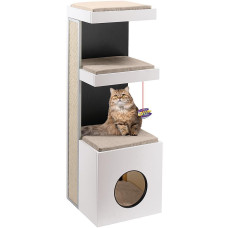 Когтеточка-домик для кошек Ferplast CAT TREE TIGER 40 x 40 x h 115 cm