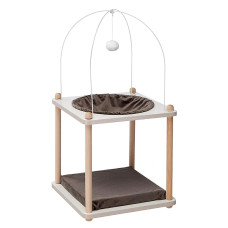 Мебель для кошек Ferplast CAT TREE YOKO в комплекте с гамаком и подвесной игрушкой 38 x 38 x h 78 cm