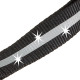 Світловідбиваючий нашийник для собак з магнітною застібкою CLUB REFLEX BLACK 15/44, A: 30-44 см B: 15 мм