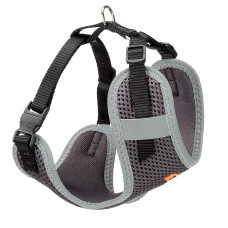 М'яка шлея для собак з дихаючого нейлону NIKITA P HARNESS BLACK, XXS - A: 15-22 см, B: 22-33 см, 10 мм