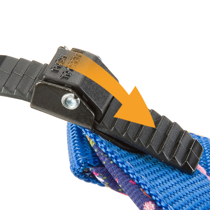 Ергономічна шлейка для собак з м'якою підкладкою та еластичною застібкою AGILA FANTASY CYCLMN 4 - A=B 44-52 cm, 20 mm