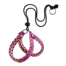 Ергономічна шлейка для собак з м'якою підкладкою та еластичною застібкою AGILA FANTASY CYCLMN 2 - A=B 32-50 см, 15 мм