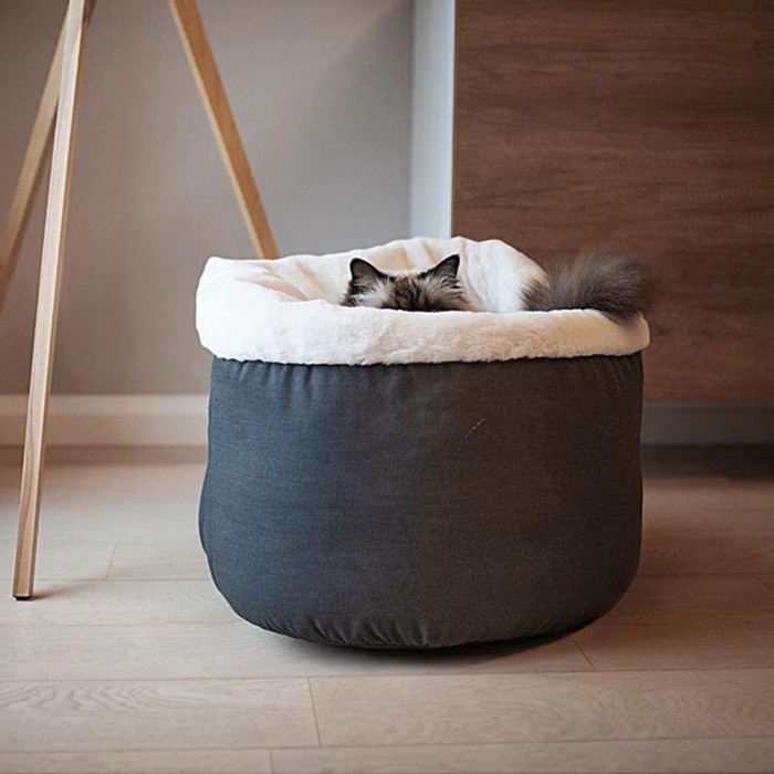 Мягкая лежака для кошек POUF 10 COTTON CAT Ferplast 45 х 45 х 35 см