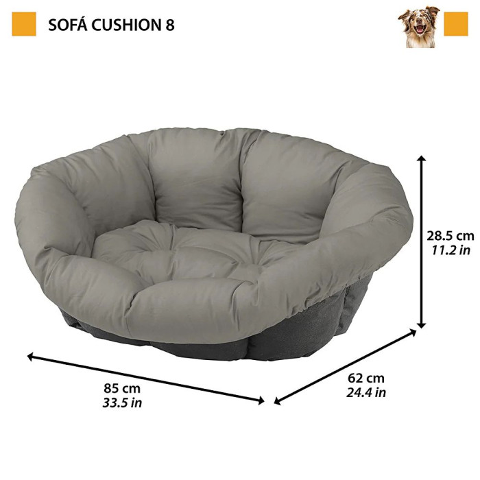 Подушка SPARE SOFA' 8 CITIES для пластикового лежака Ferplast Siesta Deluxe 85 x 62 x h 28,5 cm