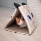 Домик для кошек TUNNEL HOUSE PYRAMID Ferplast 43 x 39 x h 38 cm