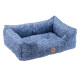 Лежак для кошек и собак COCCOLO 60 BLUE-WOOL PIN Ferplast 66 x 50 x h 20 cm