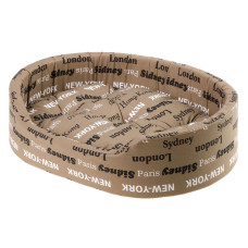 Лежак для собак и кошек DANDY 45 CUSHION BROWN CITIES Ferplast 45 x 35 x h 13 cm