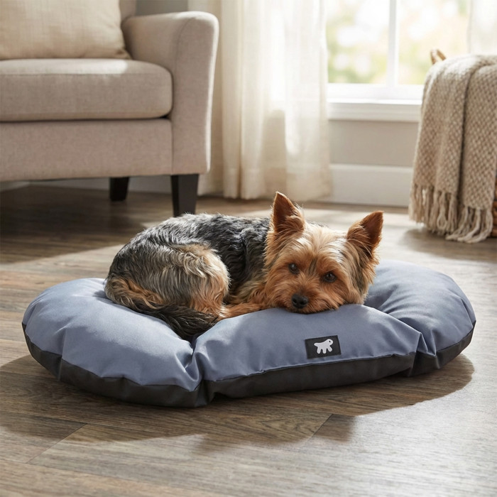 Подушка RELAX TECH Grey 45/2 из прочной, технической ткани, водоотталкивающей и стойкой к царапинам, 43 x 30 cm