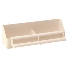 Кормушка для канареек и маленьких экзотических птиц FPI 4514 FEEDING TROUGH BEIGE 21 x 8,5 x h 6,5 cm