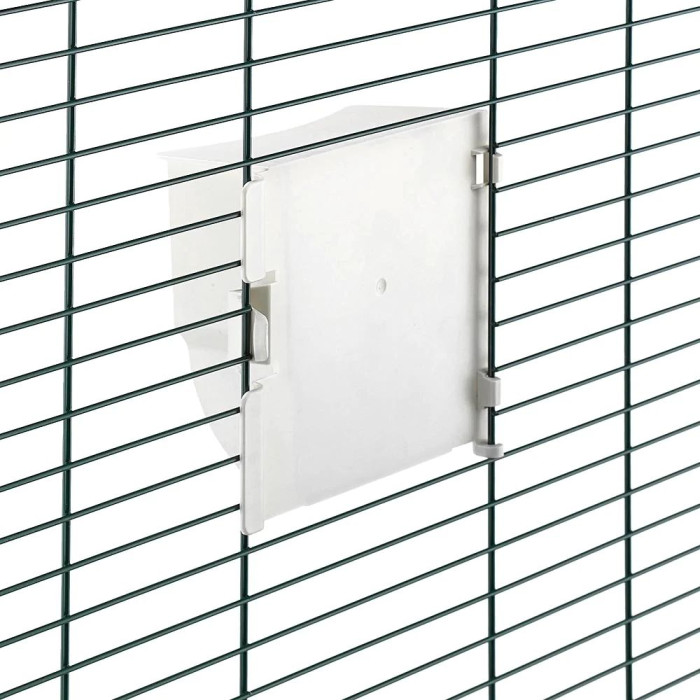 Поворотная кормушка для волнистых попугаев BRAVA 4 FEEDER WHITE/BEIGE 16,5 x 9,5 x h 14 cm