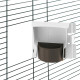 Поворотная кормушка для волнистых попугаев BRAVA 4 FEEDER WHITE/BEIGE 16,5 x 9,5 x h 14 cm