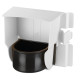 Поворотная кормушка для волнистых попугаев BRAVA 4 FEEDER WHITE/BEIGE 16,5 x 9,5 x h 14 cm