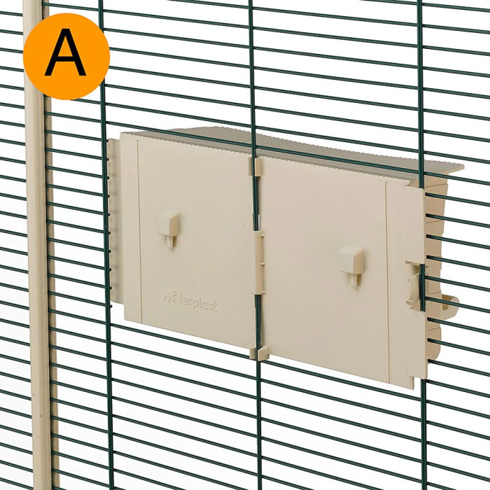 Поворотная кормушка для маленьких птиц BRAVA 6 FEEDER BEIGE 28,5 x 10 x h 13 cm