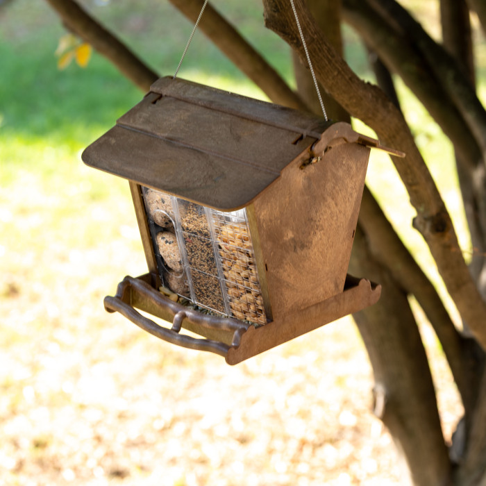 Уличная кормушка-домик для диких птиц JOK 1, 23,5 x 26 x h 23 cm