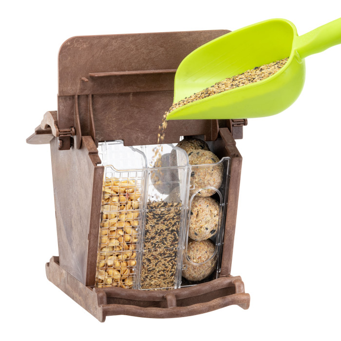 Уличная кормушка-домик для диких птиц JOK 1, 23,5 x 26 x h 23 cm