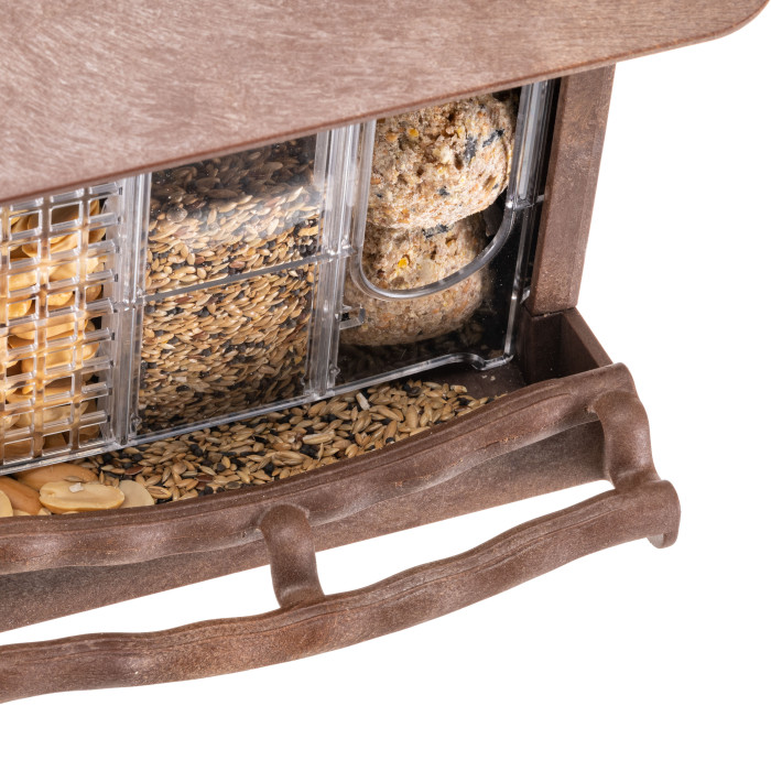 Уличная кормушка-домик для диких птиц JOK 1, 23,5 x 26 x h 23 cm