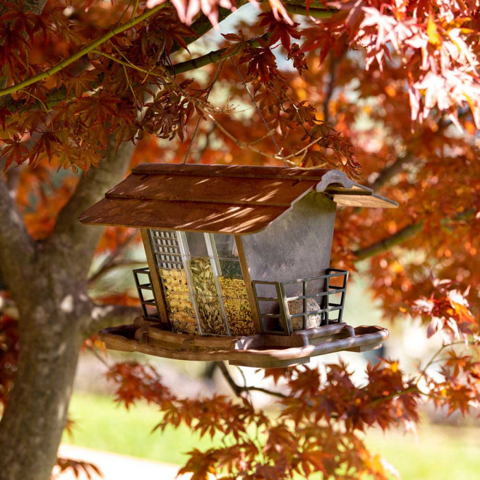 Уличная кормушка-домик для диких птиц JOK 2, 34 x 26 x h 23 cm