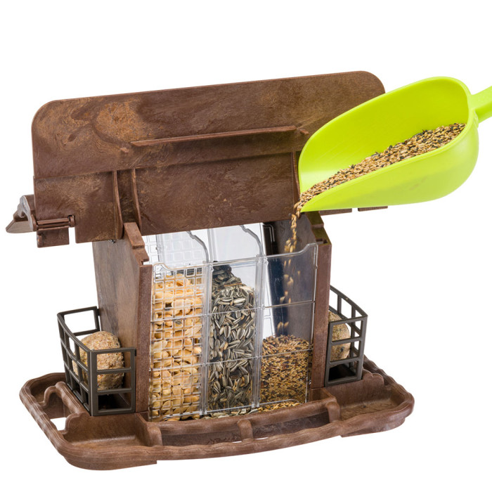 Уличная кормушка-домик для диких птиц JOK 2, 34 x 26 x h 23 cm