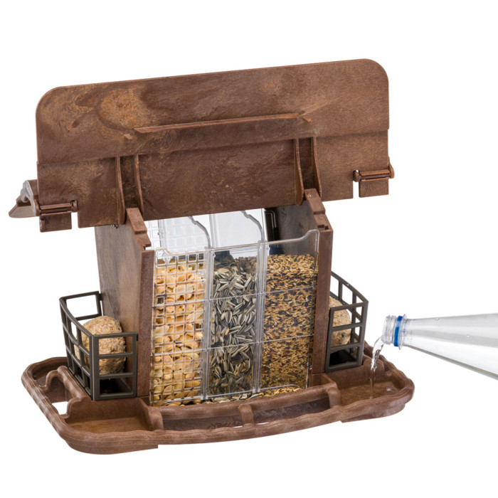 Уличная кормушка-домик для диких птиц JOK 2, 34 x 26 x h 23 cm