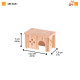 Деревянный домик SIN 4641 WODDEN HOUSE MICE 12,5 x 7,5 x h 7 cm