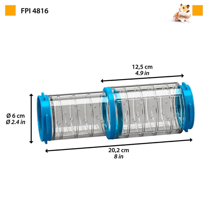 Телескопический туннель для клеток хомяков FPI 4816 TELESCOPIC TUBE CONN