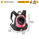 Рюкзак-переноска для собак KANGOO Pink SMALL 37 x 16 x h 36,5 cm
