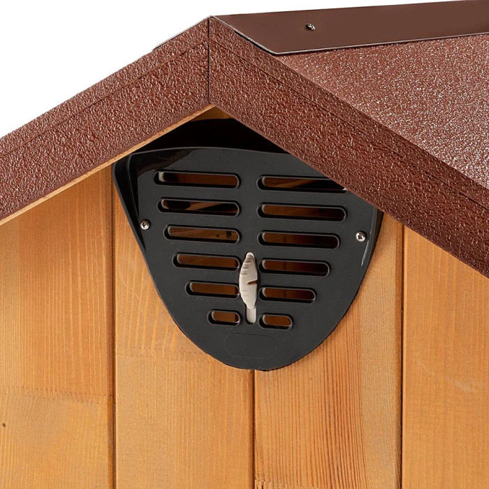 Дерев'яна будка для собак DOMUS MAXI: L 82,5 x W 105 x H 90 cm