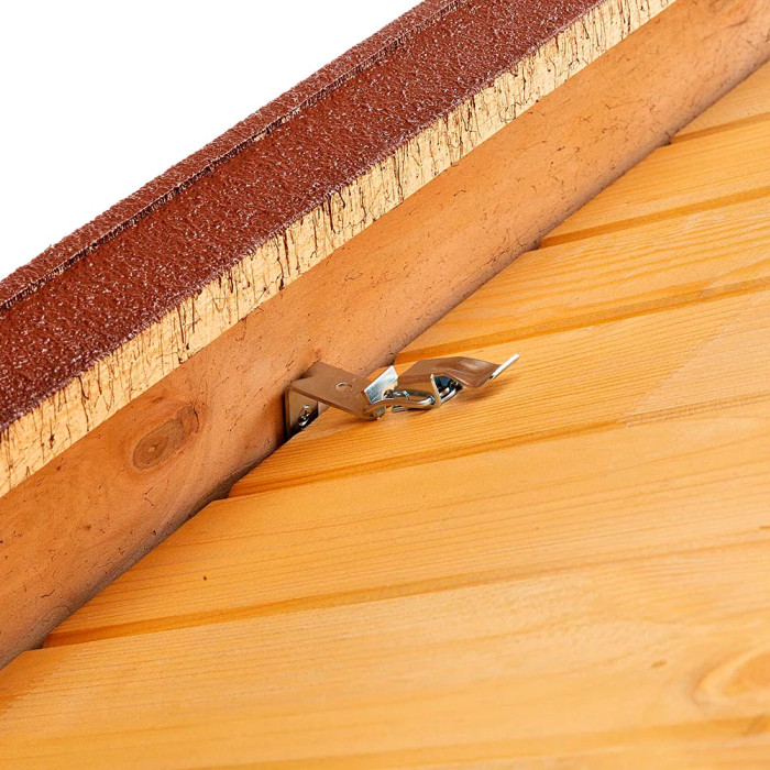 Дерев'яна будка для собак DOMUS MAXI: L 82,5 x W 105 x H 90 cm