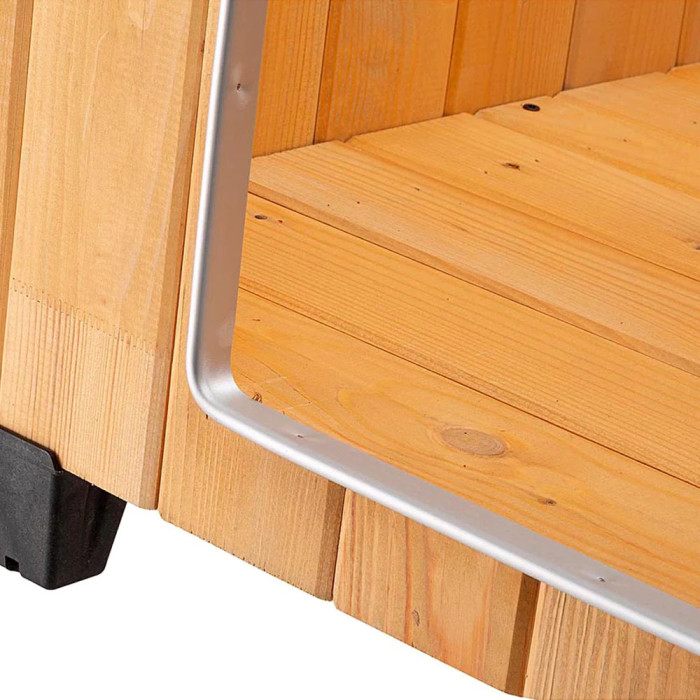 Дерев'яна будка для собак DOMUS MAXI: L 82,5 x W 105 x H 90 cm