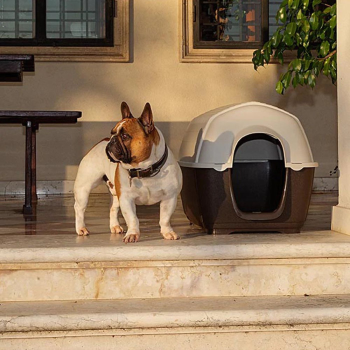 Вулична пластикова будка KENNY 01 для собак 50 x 78 x h 50 cm