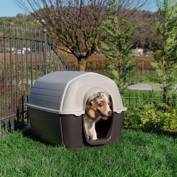 Вулична пластикова будка KENNY MINI для собак 40 x 66 x h 40 cm