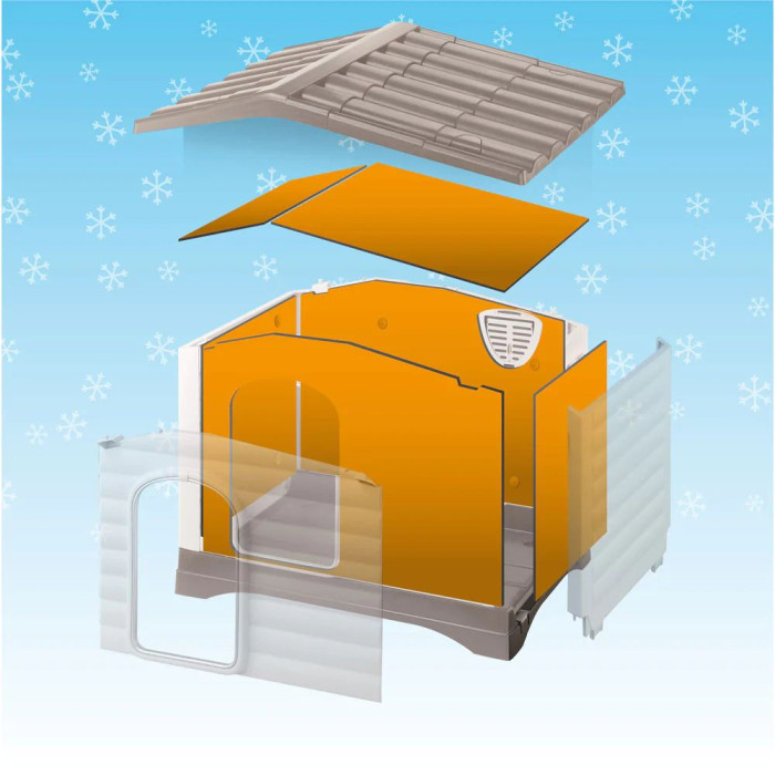 Набор изоляционных панелей для будки Dogvilla 110 (94 x 67 x h 8 cm)