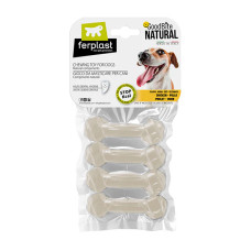 Жевательная игрушка для собак Ferplast GOODBITE NATURAL CHICKEN BONE, вкус курицы XS - 15 г/4 шт (8,2 x 2,6 x h 1,2 cm)