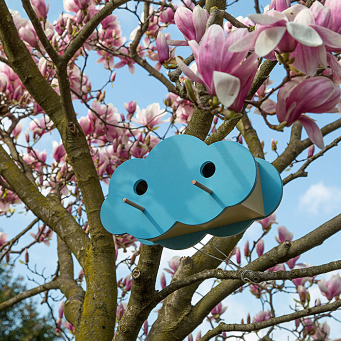 Дерев'яний будиночок-гніздо для диких птахів NEST FUN4 (33,3 x 13,2 x h 18,8 cm)