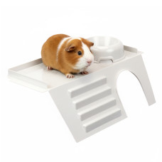 Пластиковый домик с кормушкой PUB 3243 W/FEEDING BOWL для клетки для морских свинок и кроликов Cavie 80 и Casita 80