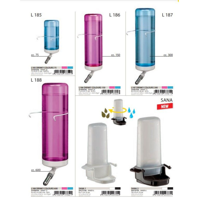 Напувалка для гризунів L185 DRINKY 75 COLOURS DRINK.