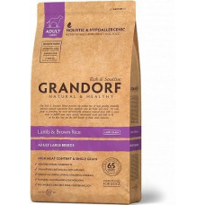 Сухой комплексный корм для собак крупных пород Grandorf, ягненок с бурым рисом