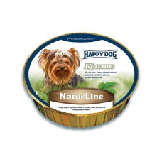 Паштет HappyDog Schale NaturLine Kaninchen для собак с мясом кролика  85g