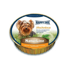 Паштет HappyDog Schale NaturLine Truthahn для собак с индейкой 85g