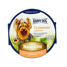 Паштет HappyDog Schale NaturLine KalbReis для собак, телятина с рисом 85g