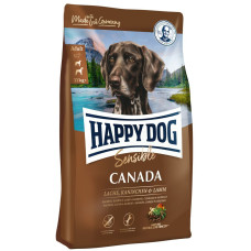Корм Happy Dog Supreme Canada беззерновой с мясом лосося, кролика и ягненка для взрослых и молодых собак от 6 мес. средних и крупных пород с пищевой чувствительностью 1кг