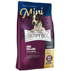 Корм Happy Dog Supreme Mini Irеland с лососем и кроликом для нормализации линьки и здоровья кожи и шерсти собак малых пород 300г