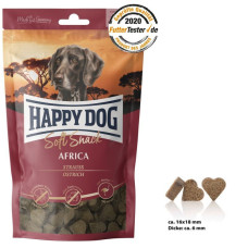 HappyDog SoftSnack Africa 100g мягкие закуски для собак средних и крупных пород со страусом и картофелем