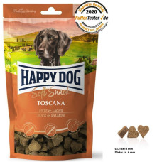 HappyDog SoftSnack Toscana 100g мягкие закуски для собак средних и крупных пород с уткой и лососем