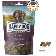 HappyDog SoftSnack Ireland 100g мягкие закуски для собак средних и крупных пород с лососем и кроликом