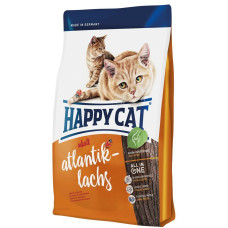 Корм Happy Cat Supreme Adult Atlantik-Lachs для активных длинношерстных котов с лососем и курицей 10кг