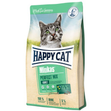 Корм Happy Cat Minkas Perfect Mix с мясом птицы, ягненка и рыбы для повседневного кормления кошек 10кг
