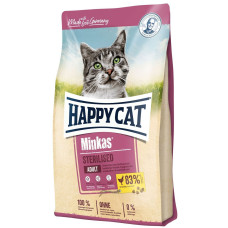 Корм Happy Cat Minkas Steril. Gefl с мясом птицы для кастрированных котов и стерилизованных кошек 10кг